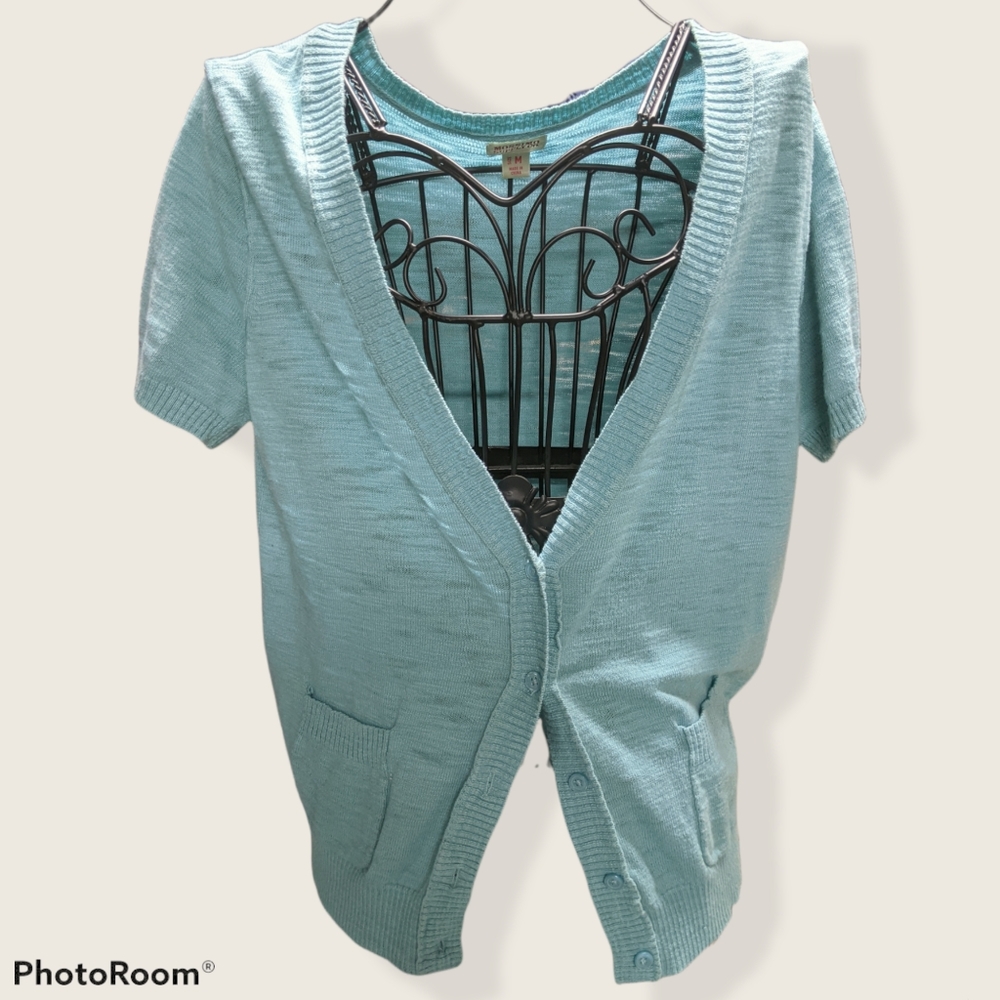Short sleeve cardigan